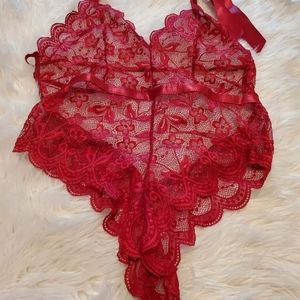 Lingerie lace one piece